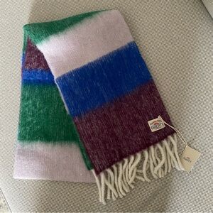 Faherty Block Stripe Alpaca Scarf, Made in Italy